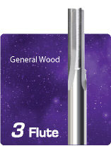 3 Flute Straight Flute for General Wood