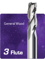 3 Flute Upcut Chipbreaker Finisher for General Wood