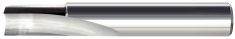 1 Flute Straight Flute Crescent End