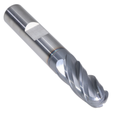 400-216W-1 ||  3/8 Diameter, PowerA V4 Ball Endmills with Flat