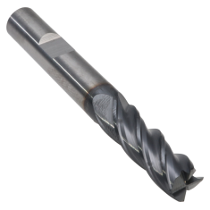 401-421W-1 ||  3/8 Diameter, PowerA V4 Corner Radius Endmills with Flat