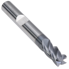 402-010W-1 ||  1/4 Diameter, PowerA v4 Square Endmills With Flat