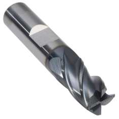 402-461W-1 ||  3/8 Diameter, PowerA V4 Corner Radius Endmills with Flat