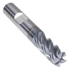 408-010W-1 ||  3/8 Diameter, PowerA V5 Square Endmills - With Flat