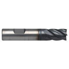 410-014W-1 ||  3/8 Diameter, PowerA V5 Square Endmills - With Flat