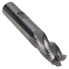 433-208W ||  1/2 Diameter, Uncoated Medium Pitch Rougher with Flat
