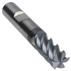 445-022W-1 ||  1/2 Diameter, PowerA HY5 - Square Endmills with Flat