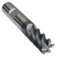 445-493W-1 ||  5/8 Diameter, PowerA HY5 Corner Radius Endmills with Flat