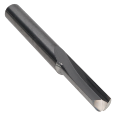 800-006 ||  1/4 Diameter Single 'V' Flute Straight Cut - Crescent End - Uncoated
