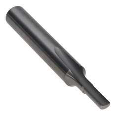 800-106 ||  1/8 Diameter Single 'O' Flute Straight Cut - Crescent End - Uncoated