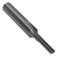 800-108 ||  1/8 Diameter Single 'O' Flute Straight Cut - Crescent End - Uncoated
