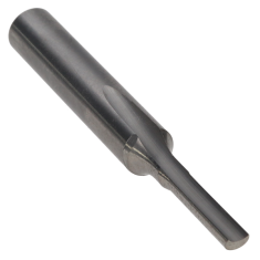 800-110 ||  1/8 Diameter Single 'O' Flute Straight Cut - Crescent End - Left Hand - Uncoated