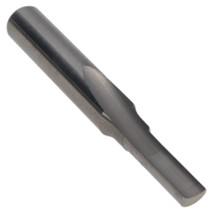 800-122 ||  3/16 Diameter Single 'O' Flute Straight Cut - Crescent End - Left Hand - Uncoated