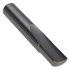 800-144 ||  3/8 Diameter Single 'O' Flute Straight Cut - Crescent End - Uncoated