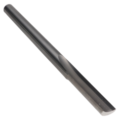 800-148 ||  3/8 Diameter Single 'O' Flute Straight Cut - Crescent End - Uncoated