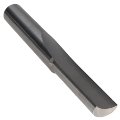 800-150 ||  1/2 Diameter Single 'O' Flute Straight Cut - Crescent End - Uncoated