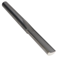 800-152 ||  1/2 Diameter Single 'O' Flute Straight Cut - Crescent End - Uncoated