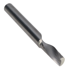 801-516 ||  1/4 Diameter Single 'O' Flute Upcut Spiral - Crescent End - Uncoated