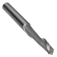 802-306 ||  1/4 Diameter Single Flute Upcut Spiral - Endmill End - Uncoated