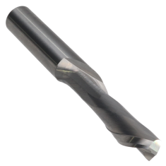 802-412 ||  3/8 Diameter Single Flute Downcut Spiral - Endmill End - Uncoated