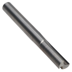 803-814 ||  1/4 Diameter Two Flute 'O' Flute Straight Cut - Fishtail End - Uncoated