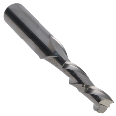 804-018 ||  3/16 Diameter Two Flute Upcut Spiral - Plunge Fishtail - Left Hand - Uncoated