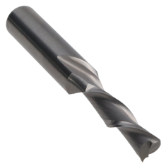 804-216 ||  3/16 Diameter Two Flute Downcut Spiral - Plunge Fishtail - Uncoated