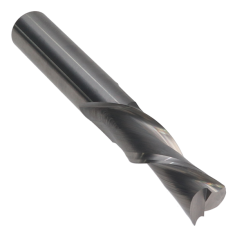 804-254 ||  3/8 Diameter Two Flute Downcut Spiral - Plunge Fishtail - Uncoated