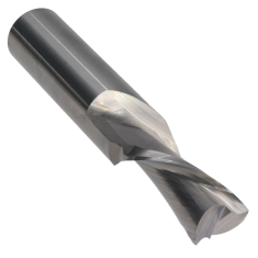 804-260 ||  7/16 Diameter Two Flute Downcut Spiral - Plunge Fishtail - Uncoated
