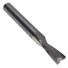 806-004 ||  1/4 Diameter Two Flute 'O' Flute Upcut Slow Spiral - Endmill End - Uncoated