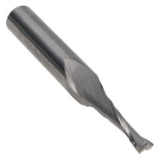 807-002 ||  1/8 Diameter Two Flute Upcut Slow Helix - Endmill End - Uncoated