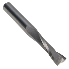 807-012 ||  1/4 Diameter Two Flute Upcut Slow Helix - Endmill End - Uncoated