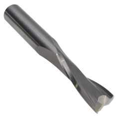 807-024 ||  3/8 Diameter Two Flute Upcut Slow Helix - Endmill End - Uncoated