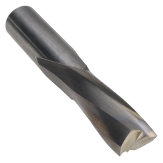 807-126 ||  1/2 Diameter Two Flute Downcut Slow Spiral - Endmill End - Uncoated