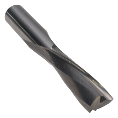 807-128 ||  1/2 Diameter Two Flute Downcut Slow Spiral - Endmill End - Uncoated
