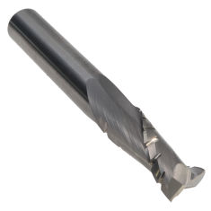 809-002 ||  3/8 Diameter Two Flute Upcut Spiral Chipbreaker - Endmill End - Uncoated