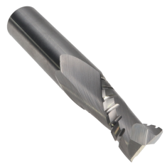 809-004 ||  1/2 Diameter Two Flute Upcut Spiral Chipbreaker - Endmill End - Uncoated