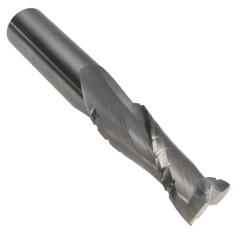 809-006 ||  1/2 Diameter Two Flute Upcut Spiral Chipbreaker - Endmill End - Uncoated