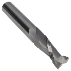 809-202 ||  3/8 Diameter Two Flute Upcut Spiral Chipbreaker - High Wear - Endmill End - Uncoated