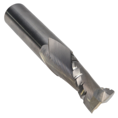 809-204 ||  1/2 Diameter Two Flute Upcut Spiral Chipbreaker - High Wear - Endmill End - Uncoated