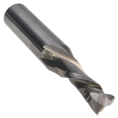 810-026 ||  3/8 Diameter Two Flute Compression - Endmill End - Uncoated
