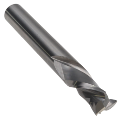 810-102 ||  3/8 Diameter Two Flute Mortise Compression - High Wear - Endmill End - Uncoated