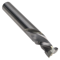 810-204 ||  3/8 Diameter Two Flute Mortise Compression - Endmill End - Uncoated