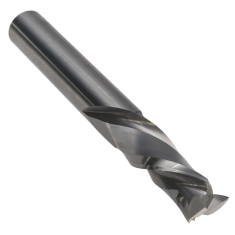 810-210 ||  3/8 Diameter Two Flute Mortise Compression - Endmill End - Uncoated