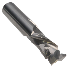 810-308 ||  1/2 Diameter Two Flute Chipbreaker Compression - Endmill End - Uncoated