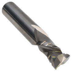 810-318 ||  1/2 Diameter Two Flute Chipbreaker Compression - Endmill End - Uncoated