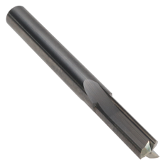 812-004 ||  1/4 Diameter Three Flute Straight Flute - Endmill End - Uncoated