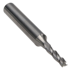 813-002 ||  1/8 Diameter Three Flute Upcut Spiral - Endmill End - Uncoated