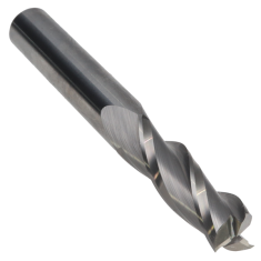 813-008 ||  3/8 Diameter Three Flute Upcut Spiral - Endmill End - Uncoated