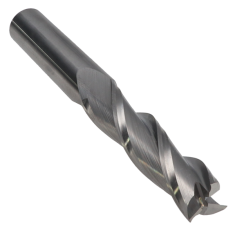 813-012 ||  1/2 Diameter Three Flute Upcut Spiral - Endmill End - Uncoated